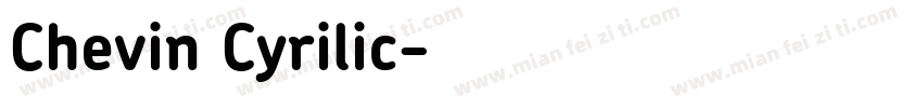 Chevin Cyrilic字体转换
